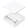 Aisens Caja de Conexiones VGA, 2xHDMI, Jack 3.5, 2xUSB-B y 2xRJ45 Cat.6A STP, Blanco